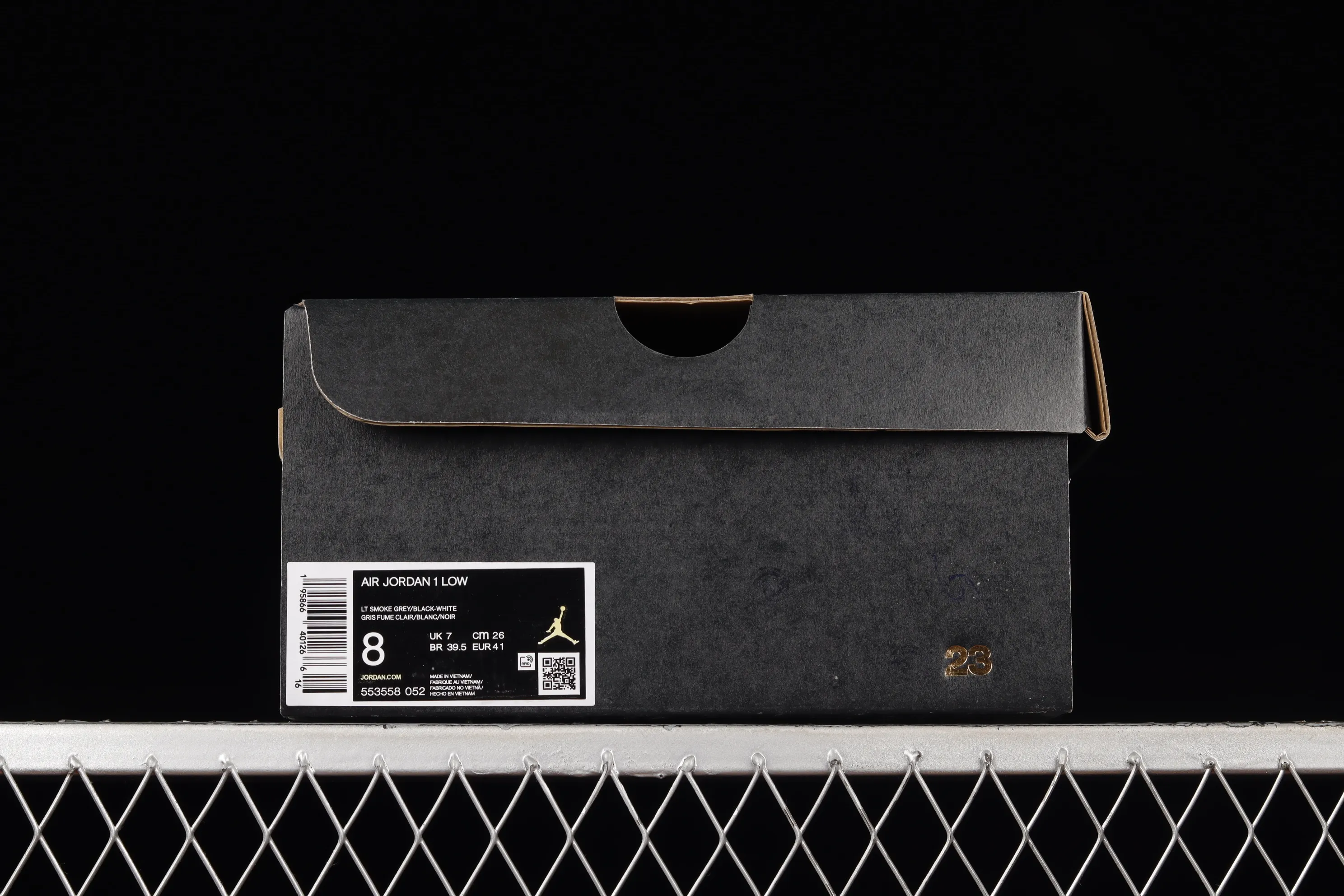 All categories Air Jordan Jordan series basketball shoes Air Jordan 1 Low G version pure original Air Jordan Low "Shadow Toe" AJ1 Joe 1 new black and gray low-top cultural sneakers 553558-052